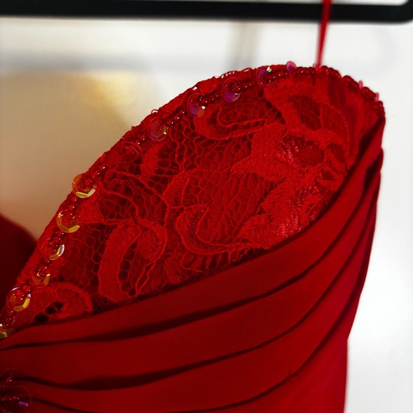 BERLINNOVA Red Tiered Corset Dress - Picture 4 of 14